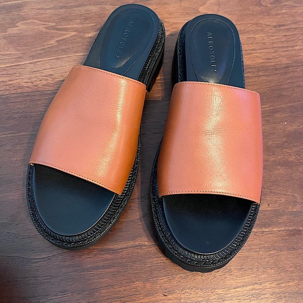 Aerosoles | Lucas Lug Platform Slide Sandals - Picture 2 of 7